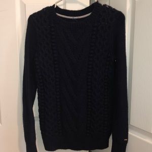Cable Knit Navy Tommy Hilfiger Sweater
